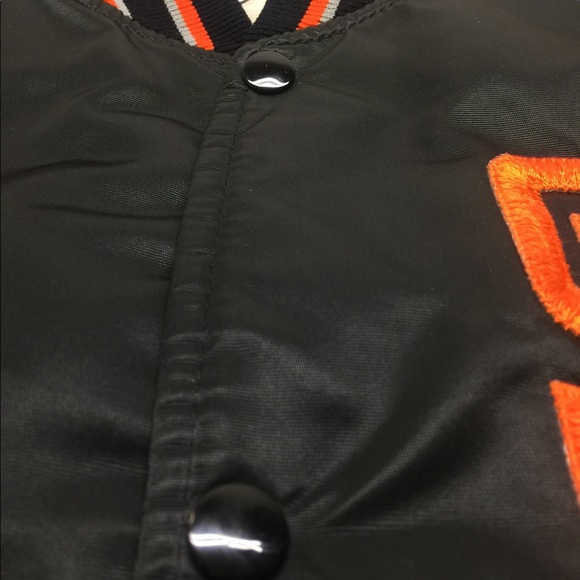 ❌SOLD❌ 80s SF Giants Satin Starter Jacket Bomber - Picture 5 of 8